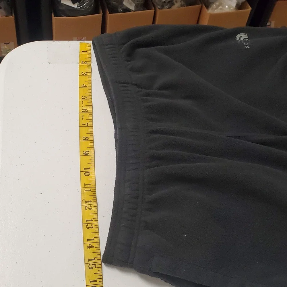North Face Mens Polartec Fleece Pull On Straight Leg Sweat Pants Size M Black